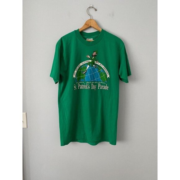 Hanes Fifty-Fifty Other - Vtg 1990 San Diego CA Unity with Immigrants 10th Annual St. Patrick's Day Parade